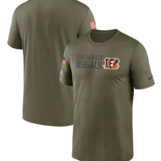 Men's Cincinnati Bengals Olive 2022 Salute To Service Legend Team T-Shirt
