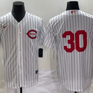 Men's Cincinnati Reds #30 Will Benson White Field Of Dreams Stitched Baseball Jersey
