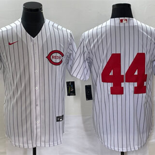Men's Cincinnati Reds #44 Elly De La Cruz White Field Of Dreams Cool Base Stitched Baseball Jersey