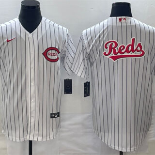 Men's Cincinnati Reds White Field Of Dreams Team Big Logo Cool Base Stitched Baseball Jersey