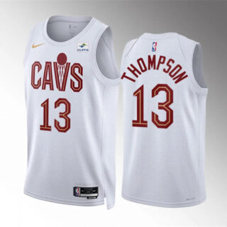 Men's Cleveland Cavaliers #13 Tristan Thompson White Association Edition Stitched Jersey