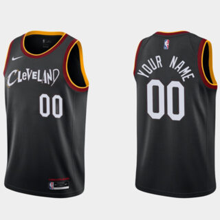 Men's Cleveland Cavaliers Active Player Custom Black Stitched Basketball Jersey