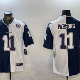 Men's Dallas Cowboys #11 Cedrick Wilson White Navy Vapor Limited Stitched Jerseys