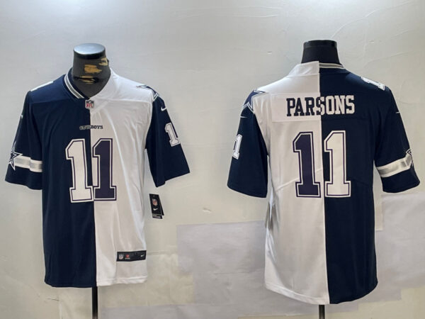 Men's Dallas Cowboys #11 Cedrick Wilson White Navy Vapor Limited Stitched Jerseys