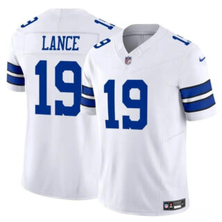 Men's Dallas Cowboys #19 Trey Lance White 2023 F.U.S.E Vapor Untouchable Limited Stitched Football JerseyS