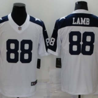 Men's Dallas Cowboys #88 CeeDee Lamb White Thanksgiving 2020 NEW Vapor Untouchable Stitched NFL Nike Limited Jersey