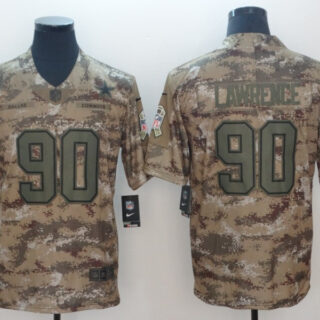 Men's Dallas Cowboys #90 Demarcus Lawrence Nike Camo Salute to Service Stitched NFL Limited Jersey