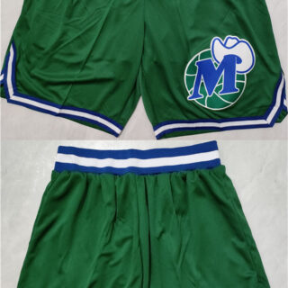 Men's Dallas Mavericks Green Shorts (Run Small)