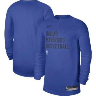 Men's Dallas Mavericks Royal 2023 24 Legend On-Court Practice Long Sleeve T-Shirt