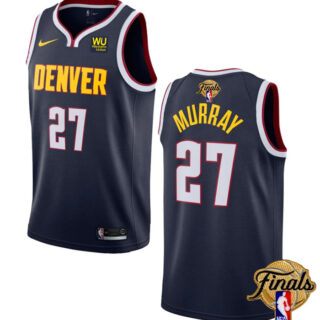 Men's Denver Nuggets #27 Jamal Murray Navy 2023 Finals Icon Edition Stitched Basketball Jersey