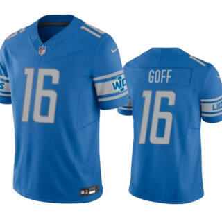 Men's Detroit Lions #16 Jared Goff Blue 2023 F.U.S.E. Vapor Untouchable Limited Stitched Jersey