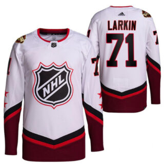 Men's Detroit Red Wings #71 Dylan Larkin 2022 All-Star White Stitched Jersey
