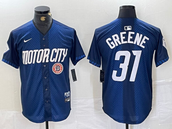 Men's Detroit Tigers ACTIVE PLAYER Custom 2024 Navy City Connect Cool Base Limited jerseys