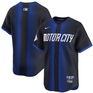 Men's Detroit Tigers Blank 2024 Navy City Connect Cool Base Limited Jersey
