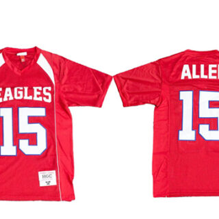 Men's Eagles #15 Josh Allen Red High School Stitched Football Jersey