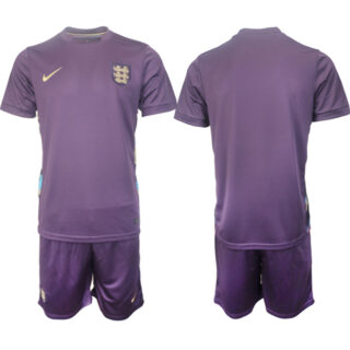 Men's England Blank 2024-25 Purple Away Soccer Jerseys