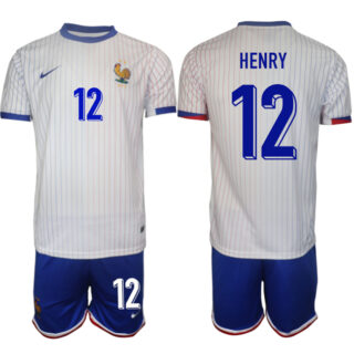 Men's France #12 Henry White 2024-25 Away Soccer Jersey