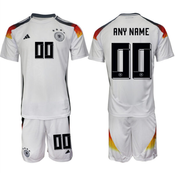 Men's Germany Custom White 2024-25 Home Soccer Jersey