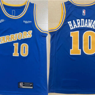 Men's Golden State Warriors #10 Tim Hardaway Royal Stitched Jersey