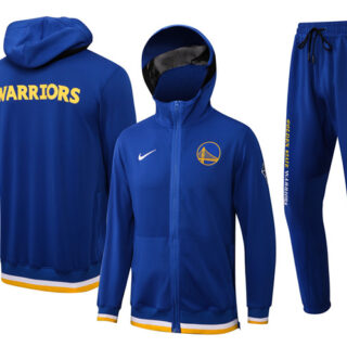 Men's Golden State Warriors 75th Anniversary Royal Performance Showtime Full-Zip Hoodie Jacket And Pants Suit