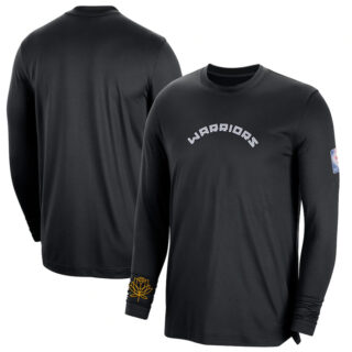 Men's Golden State Warriors Black 2022 23 City Edition Essential Expressive Long Sleeve T-Shirt