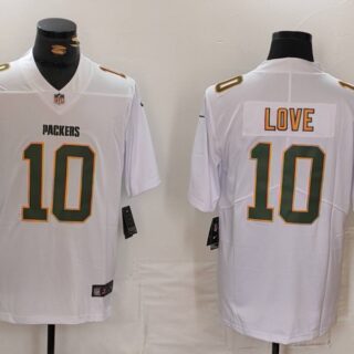Men's Green Bay Packers #10 Jordan Love White Fashion Stitched Jersey
