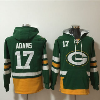 Men's Green Bay Packers #17 Davante Adams Green Ageless Must-Have Lace-Up Pullover Hoodie
