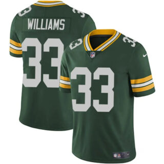 Men's Green Bay Packers #33 Evan Williams Green Vapor Untouchable Limited Stitched Jersey