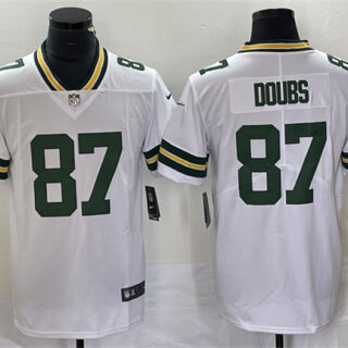 Men's Green Bay Packers #87 Romeo Doubs White Vapor Untouchable Limited Stitched Jersey