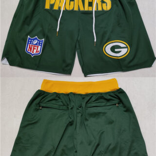 Men's Green Bay Packers Navy Shorts(Run Small)