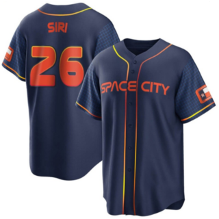 Men's Houston Astros #26 Jose Siri 2022 Navy City Connect Cool Base Stitched Jersey