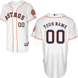 Men's Houston Astros Customized White Jersey