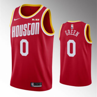 Men's Houston Rockets #0 #0 Jalen Green Red Classic Edition Stitched Jersey