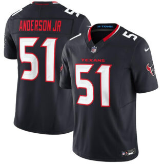 Men's Houston Texans #51 Will Anderson Jr. Navy 2024 Vapor F.U.S.E. Limited Stitched Jersey