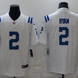 Men's Indianapolis Colts #2 Matt Ryan White Vapor Untouchable Limited Stitched Jersey