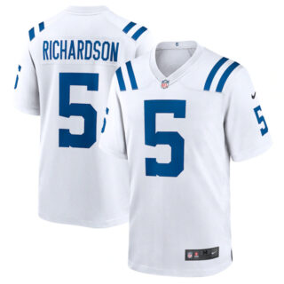 Men's Indianapolis Colts #5 Anthony Richardson White Stitched Game Jersey