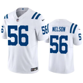 Men's Indianapolis Colts #56 Quenton Nelson White 2023 F.U.S.E Vapor Untouchable Stitched Football Jersey
