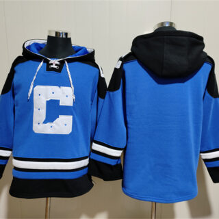 Men's Indianapolis Colts Blank Blue Ageless Must-Have Lace-Up Pullover Hoodie