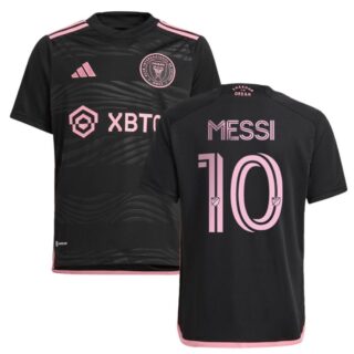 Men's Inter Miami CF #10 Lionel Messi Black Soccer Jersey