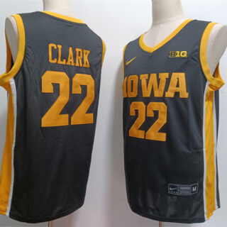 Men's Iowa Hawkeyes #22 Caitlin Clark Black Stitched Jersey