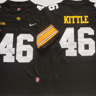 Men's Iowa Hawkeyes #46 Kittle Black Stitched Jersey