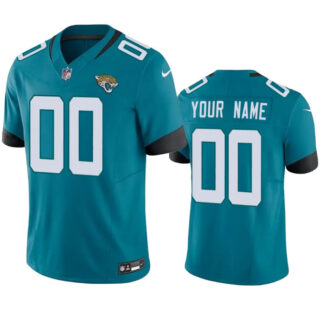 Men's Jacksonville Jaguars Active Player Custom Teal 2023 F.U.S.E Vapor Untouchable Limited Stitched Jersey