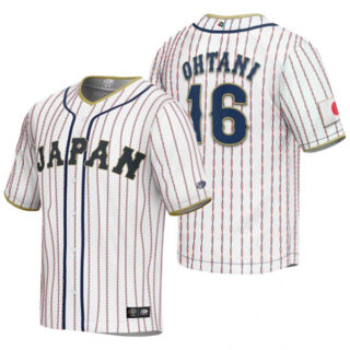 Men's Japan Baseball #16 Shohei Ohtani 2023 White World Baseball Classic Stitched JerseyS