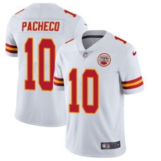 Men's Kansas City Chiefs #10 Isiah Pacheco White Vapor Untouchable Limited Stitched Football Jersey