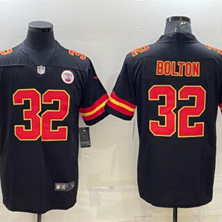 Men's Kansas City Chiefs #32 Nick Bolton Black Vapor Untouchable Limited Stitched Football Jersey