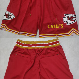 Men's Kansas City Chiefs Red Shorts (Run Small)