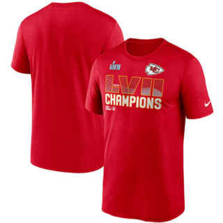 Men's Kansas City Chiefs Red Super Bowl LVII Champions Essential T-Shirt