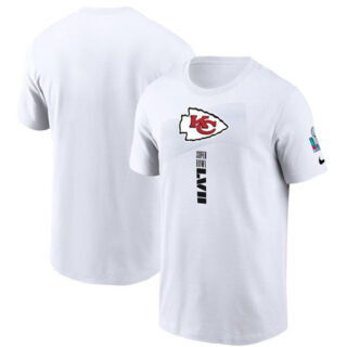 Men's Kansas City Chiefs White Super Bowl LVII Opening Night T-Shirt