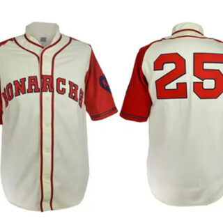 Men's Kansas City Monarchs #25 1942 Stitched Baseball Jersey