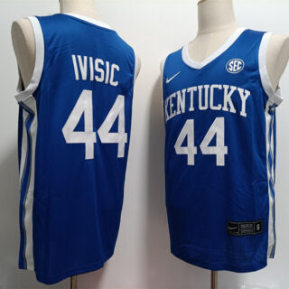 Men's Kentucky Wildcats #44 Zvonimir Ivisic Blue Stitched Jersey